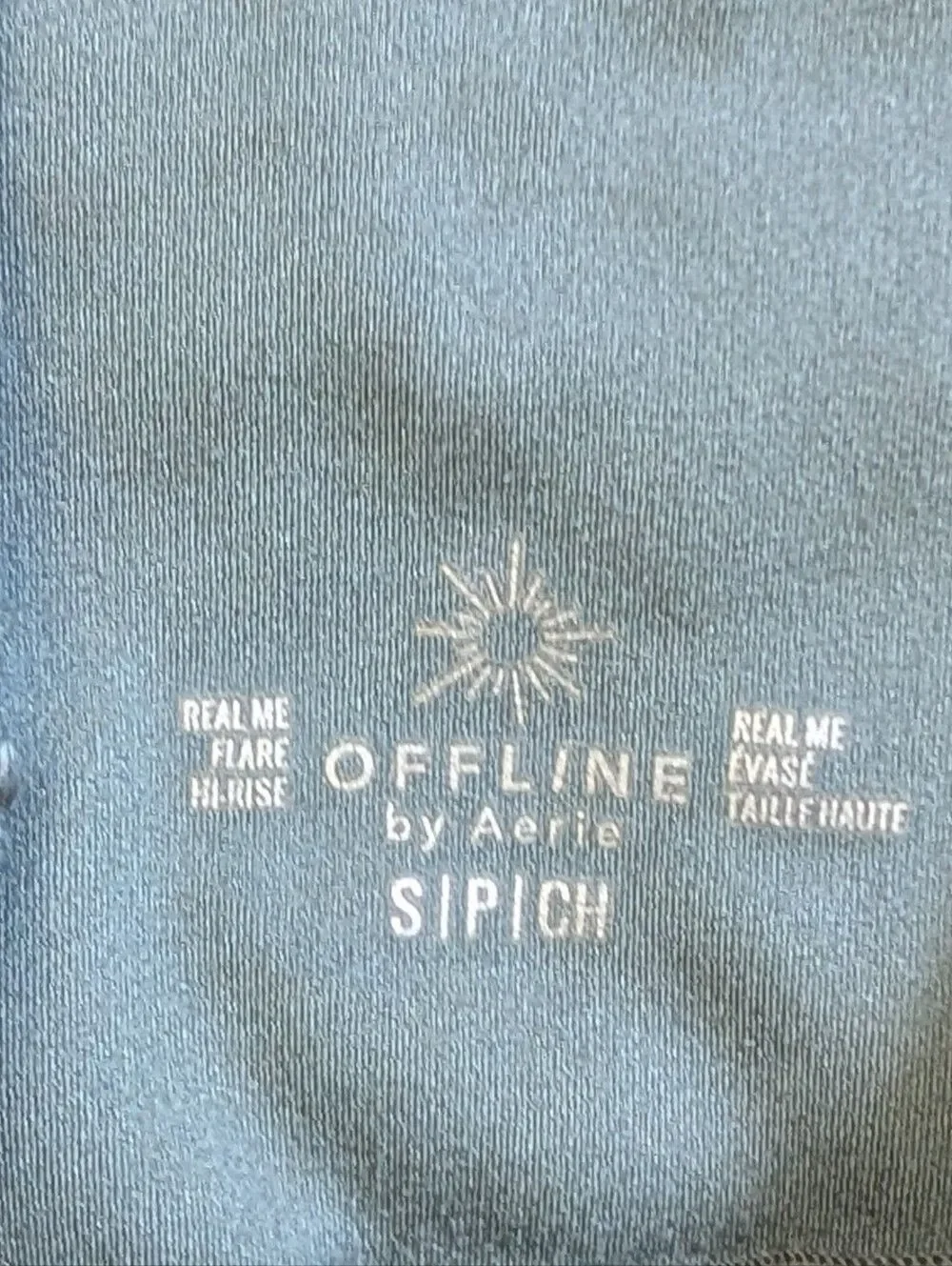 OFFLINE Aerie Olive Fun Green Real Me High Waisted Crossover Flare Legging Small